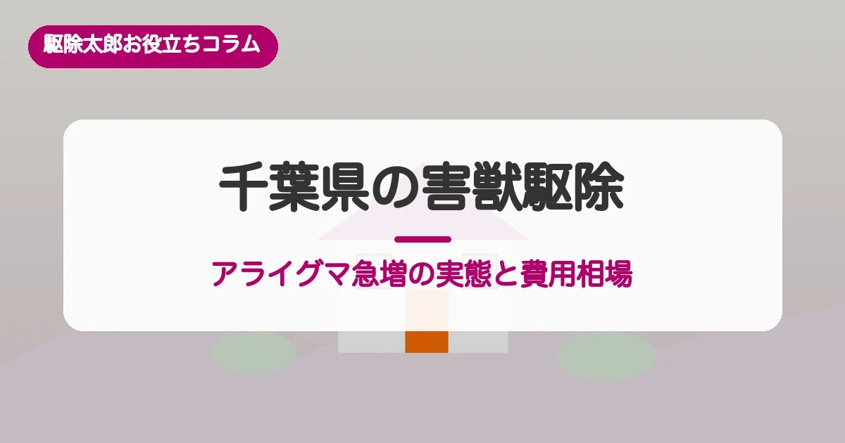 千葉県の害獣駆除：アライグマ急増の実態と費用相場